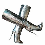 Обувь ручной работы handmade. Livemaster - original item Boots metallic leather Reaper. Handmade.