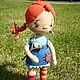 Кукла ручной работы рыжая с косичками. Куклы и пупсы. Juliacrochettoys. Ярмарка Мастеров.  Фото №4