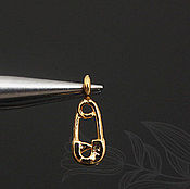 Материалы для творчества handmade. Livemaster - original item Pendant for jewelry art.5-33 gilded Pin, gilding. Handmade.