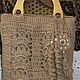 A bag with wooden handles .jute. Classic Bag. Ekostil. My Livemaster. Фото №6