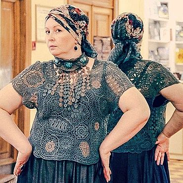Одежда ручной работы. Ярмарка Мастеров - ручная работа Ирландский топ - Модерновая рапсодия. Handmade.