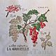 Picture embroidered with a cross 'Currant' Botany series, Pictures, Liepaja,  Фото №1