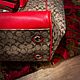 Винтаж: Сумка Coach New York Brown Signature из холста и кожи. Сумки винтажные. Chic bags. Ярмарка Мастеров.  Фото №8