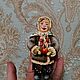 Ватная елочная / интерьерная игрушка Девочка с яблочком, Елочные игрушки, Ставрополь,  Фото №1