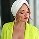 Заказать Чалма из плотного вискозного трикотажа в белом молочном цвете. SOFIE ACCESSORIES. Ярмарка Мастеров. . Чалмы Фото №3
