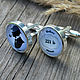 Gemelos de plata de sherlock (grandes). Cuff Links. Linda (LKdesign). Online shopping on My Livemaster.  Фото №2