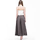 Smoky boho skirt made of 100% linen. Skirts. LINEN & SILVER ( LEN i SEREBRO ). Ярмарка Мастеров.  Фото №6