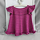 Fuchsia girl dress, 0-3 months. knit dress. Childrens Dress. babyshop. Online shopping on My Livemaster.  Фото №2