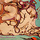 Картина "ЭБРУ" (2) - краски для эбру, бумага. Картины. ЗОЛОТАЯ РЫБКА. Интернет-магазин Ярмарка Мастеров.  Фото №2