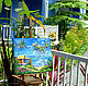 Painting with the sea 'the House by the Ocean' oil on canvas. Pictures. Multicolor Gallery. My Livemaster. Фото №6