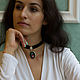 The choker (the choker) with microphysical 'rose and Lily of the valley', Pendants, Saratov,  Фото №1