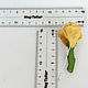 Yellow rose brooch made of polymer clay. Brooches. AnnaMalnaya. Online shopping on My Livemaster.  Фото №2