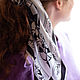 Шейный шелковый платок с ручным подшивом "Балет". Платки. Ginkgo Scarfs (ginkgoscarfs) Шелковые платки  (ginkgoscarfs). Ярмарка Мастеров.  Фото №4