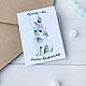 Mini-Postal ' Alguien muy importante', Cards, Chaikovsky,  Фото №1