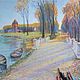 Картина, цветные карандаши: Прогулка по парку. Осеннее солнце. Картины. Verbitsky Art Workshop. Ярмарка Мастеров.  Фото №6