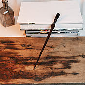 Канцелярские товары handmade. Livemaster - original item Pointer for a teacher made of Siberian cedar wood 300 mm. U12. Handmade.
