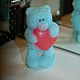 Мишка Тедди с сердцем. Мыло ручной работы, Мыло, Санкт-Петербург,  Фото №1