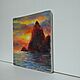  ' Sunset on the sea' miniature in oil. Pictures. flamemilady. My Livemaster. Фото №6