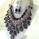 Order Necklace 'Amethyst placers' and earrings made of amethyst beads. Dorida's Gems (Dorida-s-gems). Livemaster. . Necklace Фото №3