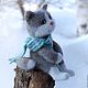 Cat Senya waiting for spring. felted toy made of wool. Felted Toy. Natalya Gorshkova Cute toys felting. Online shopping on My Livemaster.  Фото №2