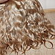 Mohair tress (Golden brown) (Hair for dolls), Doll hair, Kamyshin,  Фото №1