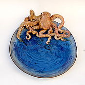Посуда handmade. Livemaster - original item A large Octopus dish. Handmade.