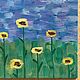 Order Oil painting, landscape in minimalistic style ' field of sunflowers». letymary (letymary). Livemaster. . Pictures Фото №3