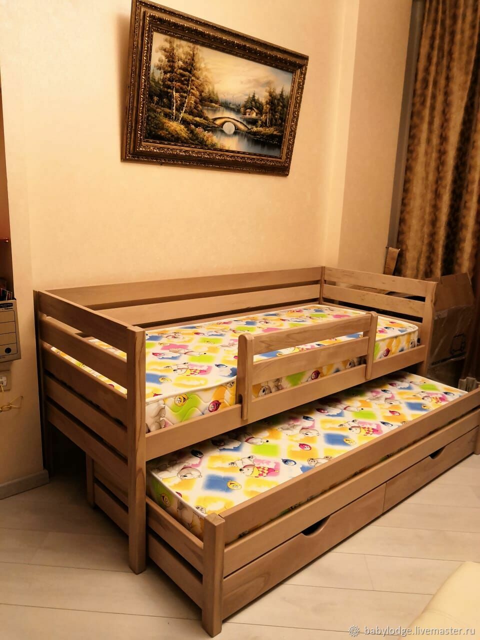 Кровать ребенку своими руками с ящиками