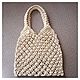 Bag-string bag macrame ' Creme brulee'. String bag. Karjalan avoska. Online shopping on My Livemaster.  Фото №2