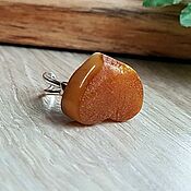 Украшения handmade. Livemaster - original item Amber. Wild heart ring amber silver. Handmade.