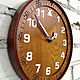 Wall clock made of ash. Watch. SilverWood Workshop. Интернет-магазин Ярмарка Мастеров.  Фото №2