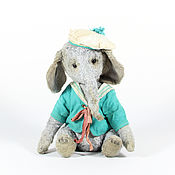 Куклы и игрушки handmade. Livemaster - original item Grey elephant small. Handmade.