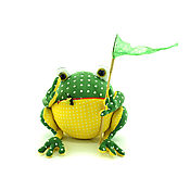 Куклы и игрушки handmade. Livemaster - original item The frog is a symbol of wealth and prosperity. Handmade.