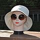 Order Women's solid color panama hat for city walks. Olga Lado. Livemaster. . Panama Фото №3