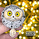 Order Brooch Owl grey. 2sovy. Livemaster. . Brooches Фото №3