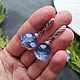 Blue Hydrangea Pendant Earrings. Jewelry Sets. shao. Online shopping on My Livemaster.  Фото №2