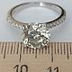 Серебряное кольцо с муассанитом 2,6 карат. Кольца. Silverluxe. Интернет-магазин Ярмарка Мастеров.  Фото №2