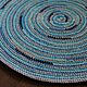 Marine round crocheted rug. Carpets. Ira Pugach (pompon). Online shopping on My Livemaster.  Фото №2