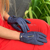 Аксессуары handmade. Livemaster - original item gloves from Python. Handmade.