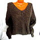 Women's honeycomb sweater oversized. Sweaters. ItsMe. Online shopping on My Livemaster.  Фото №2