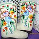 Boots with embroidery ' Flowers in the snow'. Felt boots. валенки Vladimirova Oksana. My Livemaster. Фото №4
