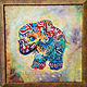 Картина слон в детскую Слоник в раме, Картины, Екатеринбург,  Фото №1