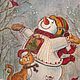  ' Snowman' oil painting on vinyl magnet, Pictures, Ekaterinburg,  Фото №1