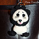 Key Chain Panda. Panda knitted. Stuffed Toys. Nina Rogacheva 'North toy'. My Livemaster. Фото №5