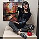  осенний пейзаж маслом на холсте в подарок. Картины. Татьяна. Ярмарка Мастеров.  Фото №4