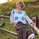 Джемпер из хлопка и джинсовых лоскутов " Lady boho ". Джемперы. Наталья  Пуховая Мастерская (puhovyiy-master). Ярмарка Мастеров.  Фото №12