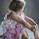 Order Felted dress for girls 'Pink vintage 2'. Nataly Kara - одежда из тонкого войлока. Livemaster. . Childrens Dress Фото №3