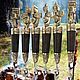 Order Skewers LLC Dorozhnoye 6 pcs., artistic casting brass. The Gift Oasis. Livemaster. . Skewers Фото №3