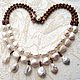 Necklace 'Pearl is always right...' (pearl Baroque, pearl river, hematite, Necklace, Moscow,  Фото №1