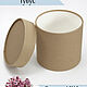 Hat Gift Box kraft 14 cm round for Flowers, Gifts, Gift wrap, Tula,  Фото №1